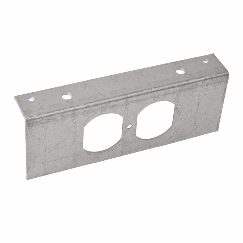 Thomas & Betts Steel City® 665-RP Recessed Service Device Plate, For Use With 665 Series Floor Box, 3/4 in, 1-1/4 in Knockout, Steel